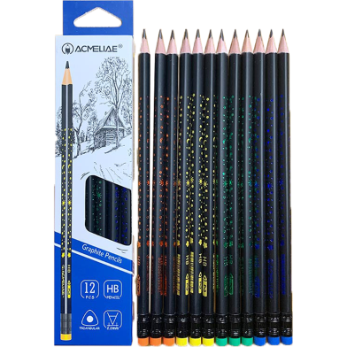 Acmeliae black lead pencil 12 pcs image