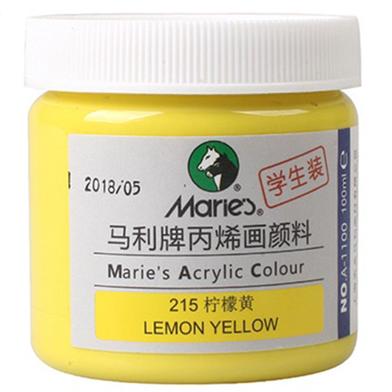 Acrylic Colour Lemon Yellow- 100ml image