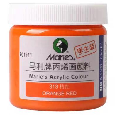 Acrylic Colour Orange Red- 100ml image