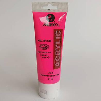Acrylic Colour Paint Fluorescent Pink- 75ml image