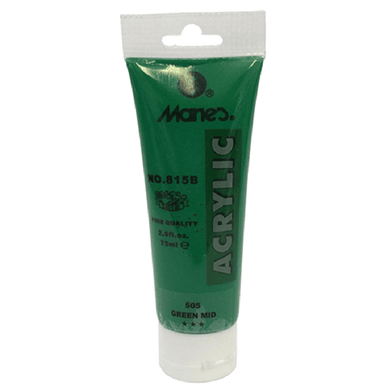 Acrylic Colour Paint Green Mid- 75ml image