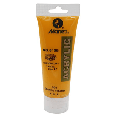 Acrylic Colour Paint Orange Yellow- 75ml image