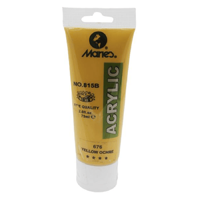 Acrylic Colour Paint Yellow Ochre- 75ml image