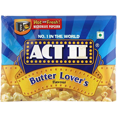 Act II Butter Lovers Microwave Popcorn (99 gm) image
