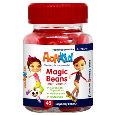 ActiKid® Magic Beans Multi-Vitamin Raspberry Flavour - 45 Softgel image