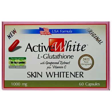 Active White L-Glutathione Skin Whitener 1000mg - 60 Capsule image