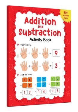 Addition and Subtraction Activity Book For Children 80 Activities Inside image