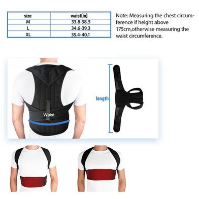 Adjustable Back Posture Corrector Back Pain Relief Belt Spine Waist Support  Correction Straps Posture Belt For Men Women : Non-Brand