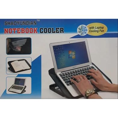 Adjustable Computer Desk With Laptop Cooling Fan image
