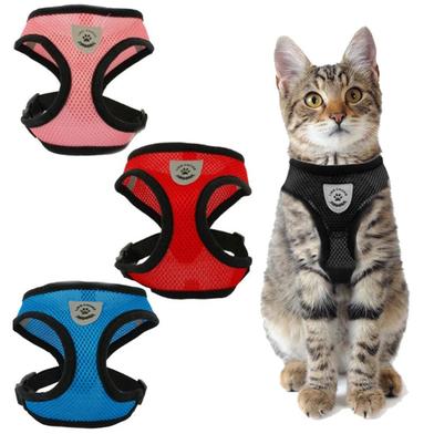 Adjustable Soft Mesh Vest Fit Puppy Kitten Rabbit Ferrets's Outdoor Harness image