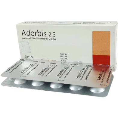 Adorbis 2.5 mg Tablet 10'S Strip image