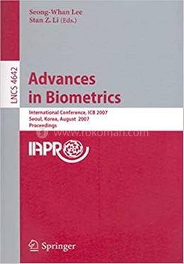 Advances in Biometrics - Lecture Notes in Computer Science-4642 image