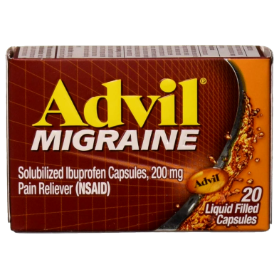 Advil Migraine 200mg Liquid Filled - 20 Capsules image