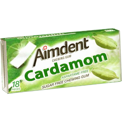 Aimdent Cardamom Sugar Free Chewing Gum - 18 Pcs image