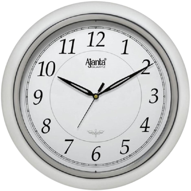 Ajanta– 987 Fancy Wall Clock– White image