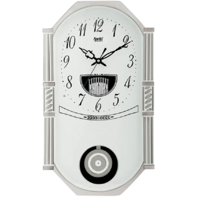 Ajanta Wall Clock – Classic Musical Pendulum Quartz Wall Clock 427 – White image