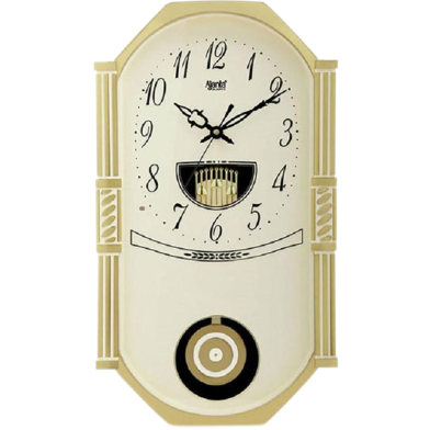 Ajanta Wall Clock – Classic Musical Pendulum Quartz Wall Clock 427 – Ivory image