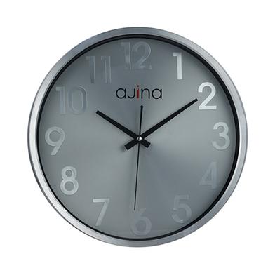 Ajina Deluxe Wall Clock Round W/O Digit - Silver image