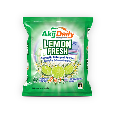 Akij Daily Lemon Detergent Powder - 200g image