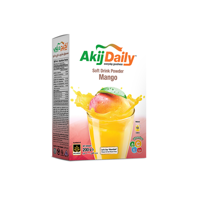 Akij Daily Soft Powder Drink (Mango) 200 gm image