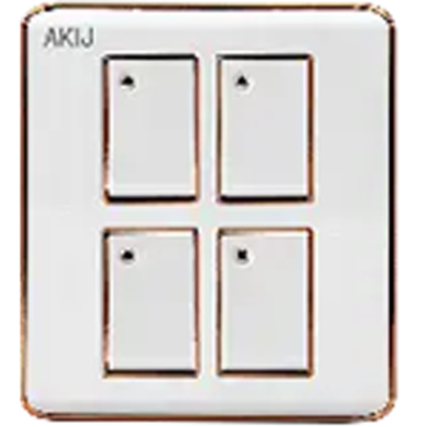 Akij Elegant 4 Gang 1 Way Switch image