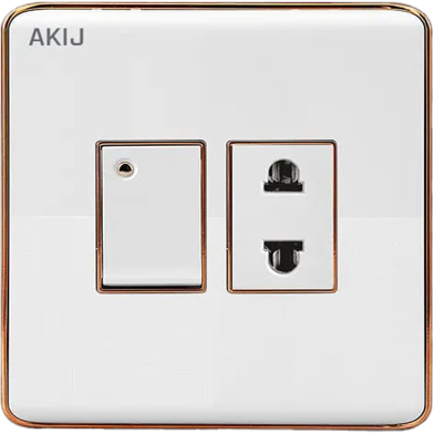 Akij Elite 2 Pin Socket with Switch image