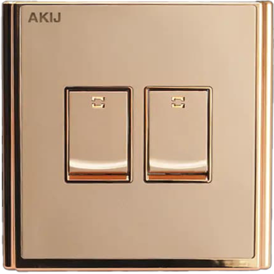 Akij Innova 2 Gang 1 Way Switch image