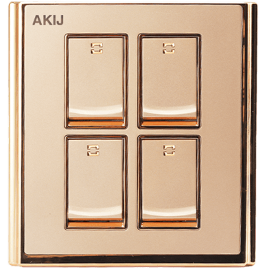 Akij Innova 4 Gang 1 Way Switch image