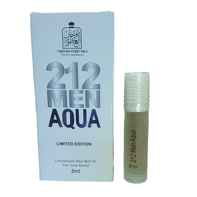 Al Farhan Perfumes 212 Man Aqua Roll On Attar 8 ml Rokomari