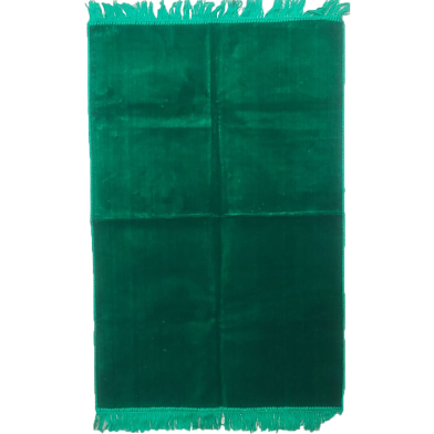 Al-Madina Plain Quality Turkey Janamaz Green Color- (One Color Janamaz ) image