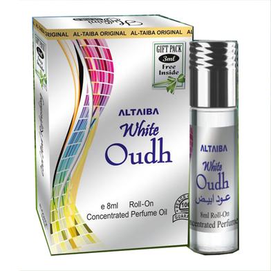 Al-Taiba White Oudh Attar (হোয়াইট ওউদ আতর) -8ml With 3ml Gift Pack Free Inside image
