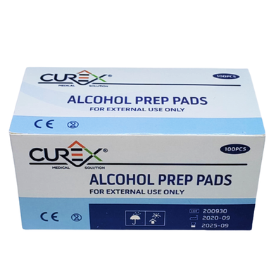Alcohol Prep Pad - 100 Pcs (Disinfectant Wipes) image