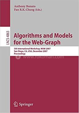 Algorithms and Models for the Web-Graph - Lecture Notes in Computer Science : 4863 image
