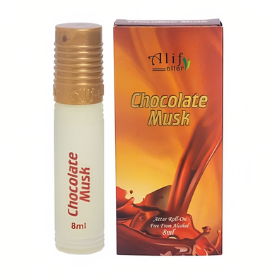 Alif Chocolate Musk Attar (চকলেট মাস্ক আতর) - 8 ml image