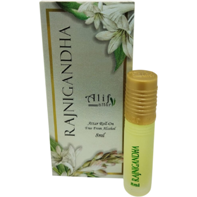 Alif Rajnigandha Attar - 8 ml image