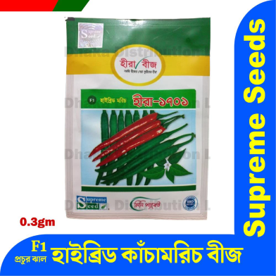 All Season Jhal Hira Chilli Seeds Intact Pack image
