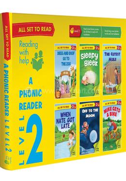 All set to Read- A Phonic Reader- Level 2 : 6 books in a Box image