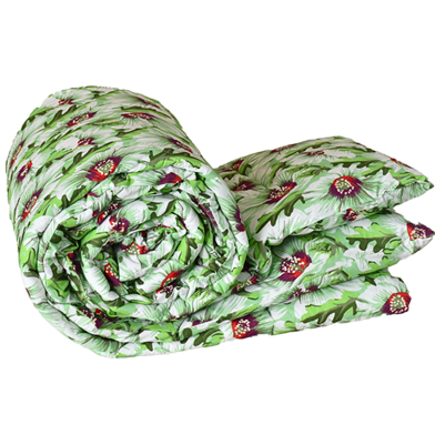 Allora China Rose Print Comforter – Green image