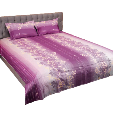 Allora Purple Print Bed Sheet image