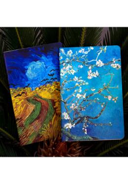 Almond Blossoms and Wheatfield with Crows Notebook 2-Pack image