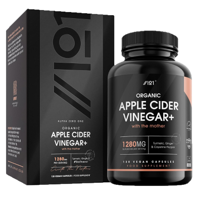 Alpha01 Organic Apple Cider Vinegar 1280mg - 120 Capsules image