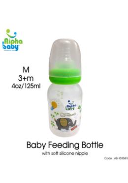 Alpha Baby Feeding Bottle 125ml (Green) image
