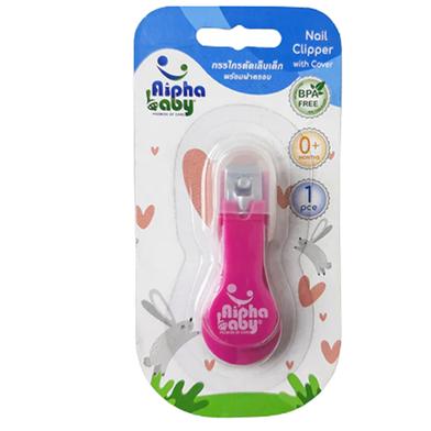 Alpha Baby Nail Clipper with Cover - Pink image