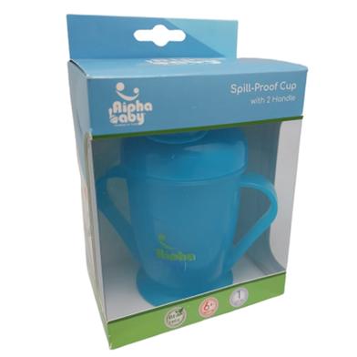 Alpha Baby Spill-Proof Cup Mum Pot - Blue image