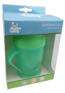 Alpha Baby Spill-Proof Cup Mum Pot - Green image