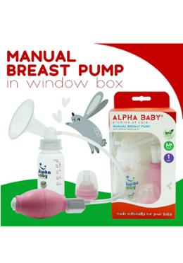 Alpha Manual Breast Pump - Pink image