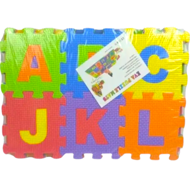 Alphabet and Numbers Foam Puzzle Mat For Kids A to Z Letters and 0 to 9 Numbers image