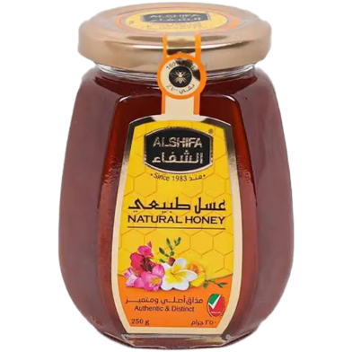 Alshifa Natural Honey Glass Bottle 250gm image