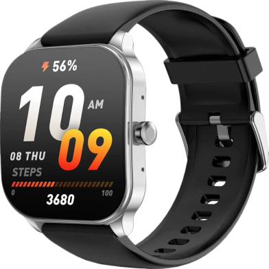 Amazfit Pop 3S Calling 1.96 Inch HD Amoled Smart Watch - Silver image