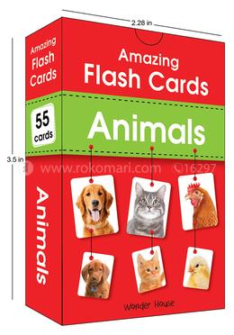 Amazing Flash Cards Animals - 55 card image